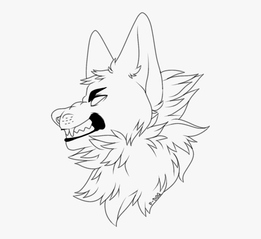 Wolf At Getdrawings - Wolf Head Base, Transparent Clipart