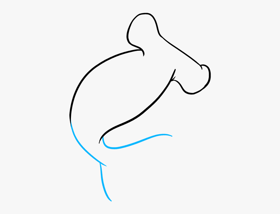 How To Draw Hammerhead Shark - Hammerhead Shark Drawing, Transparent Clipart