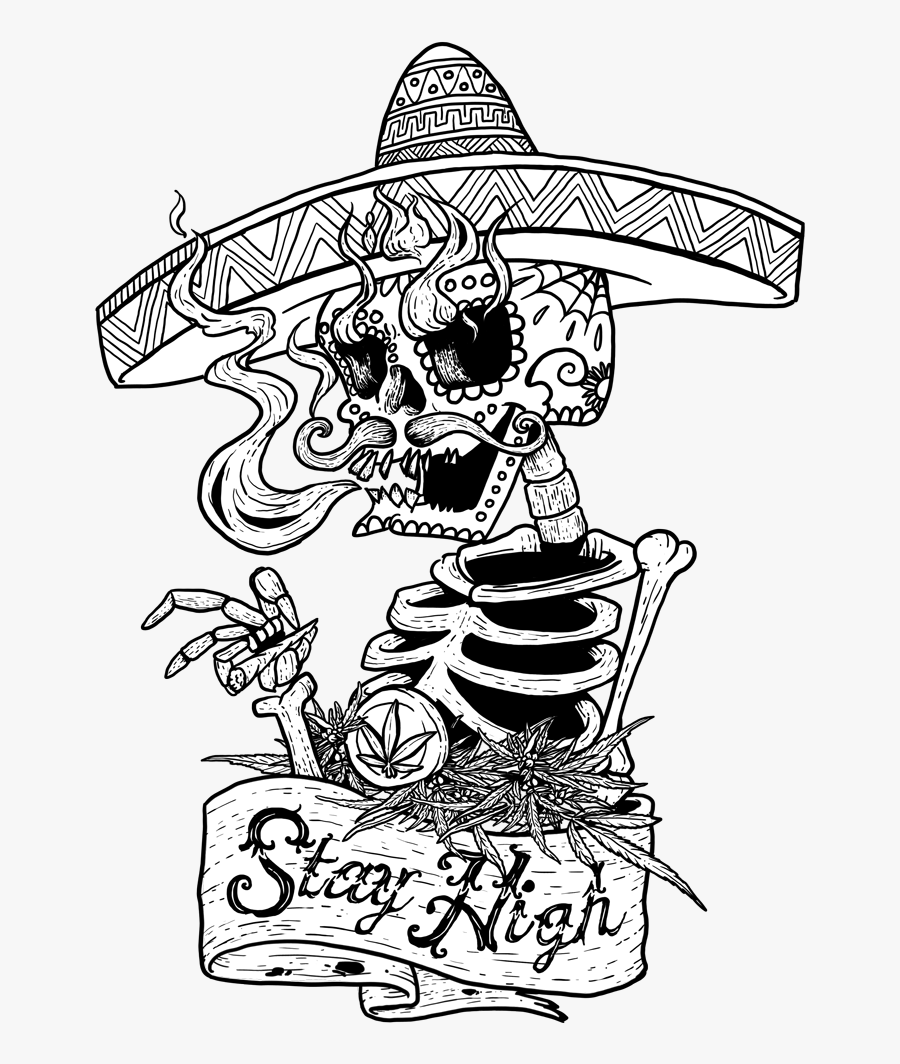 Pin By Arely Skyline On Sketching Pinterest - Skull 420 Png, Transparent Clipart