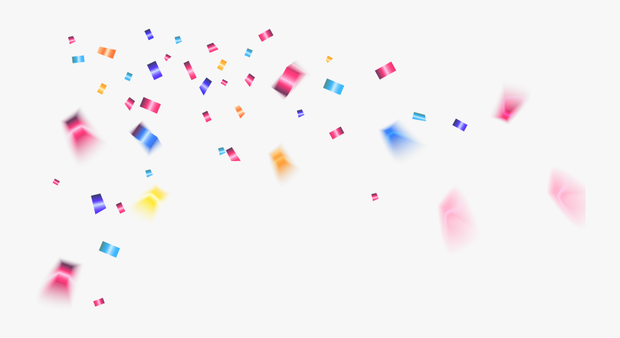 Colored Confetti Png Download - Colorful Confetti Background Free Transparent, Transparent Clipart