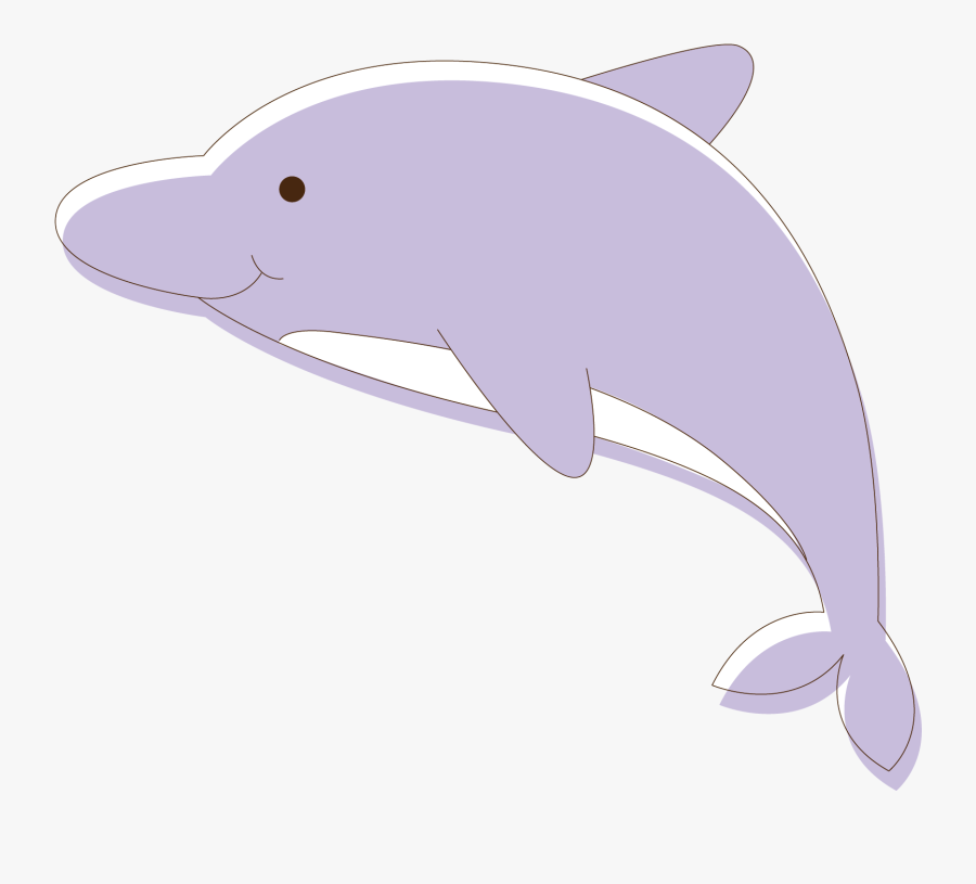 Dolphin Clipart Vector - Common Bottlenose Dolphin, Transparent Clipart
