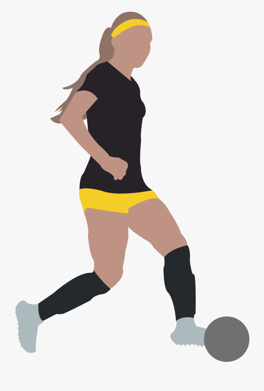 Transparent Leg Injury Clipart - Woman Soccer Png Transparent, Transparent Clipart