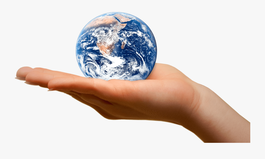 Earth In Image Arts - Earth On Hand Png, Transparent Clipart