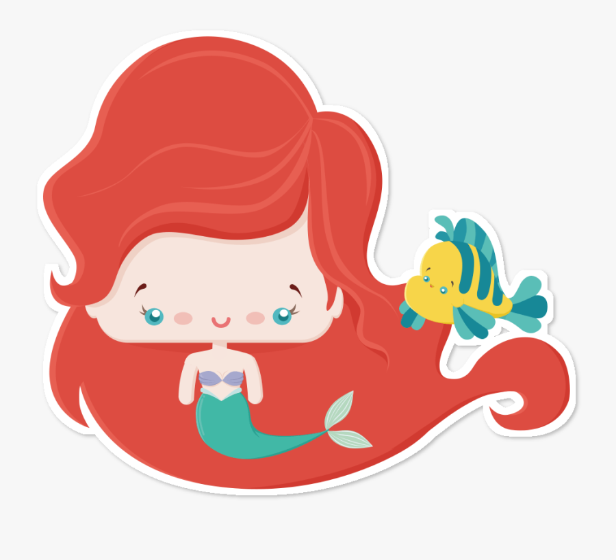 Transparent Mermaid Tail Silhouette Png - Imagens De Sereia Pequena, Transparent Clipart