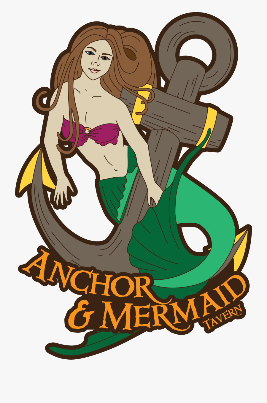 Anchor & Mermaid Tavern Clipart , Png Download - Holsworthy Ales Bee Merry, Transparent Clipart