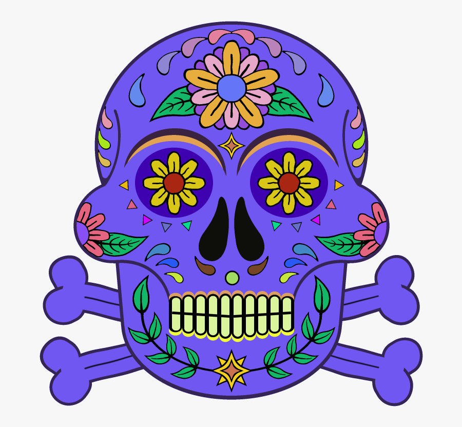 Day Of The Dead 800 X - Calavera, Transparent Clipart