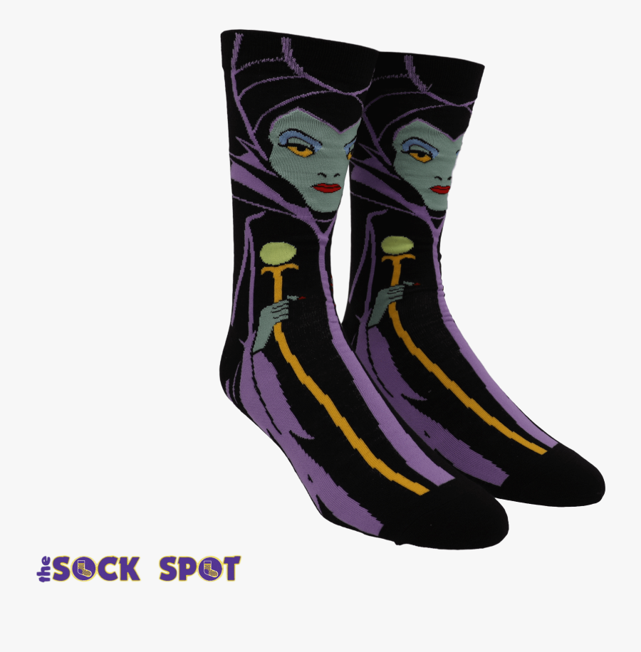 Transparent Maleficent Png - Disney Socks Villain, Transparent Clipart