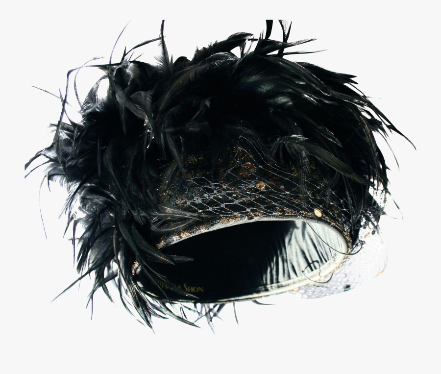 Transparent Black Feathers Png - Headpiece, Transparent Clipart
