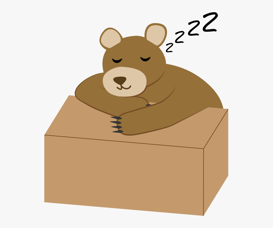 Sleepy Bear - Illustration, Transparent Clipart