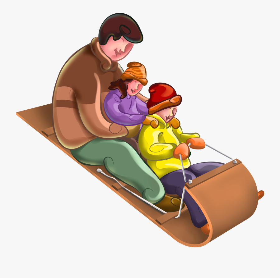 Download Hd Sled Ride - Sled Paint Clip Art Transparent, Transparent Clipart