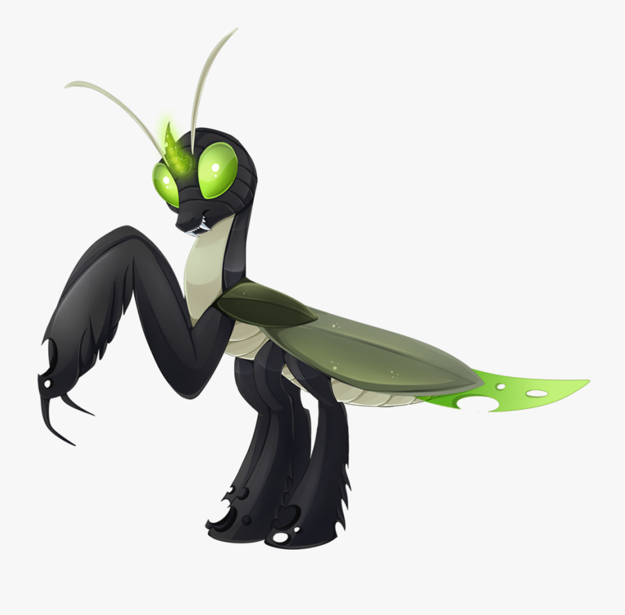 Clip Art Praying Mantis Cartoon Pictures - Blue Male Changeling Mlp, Transparent Clipart