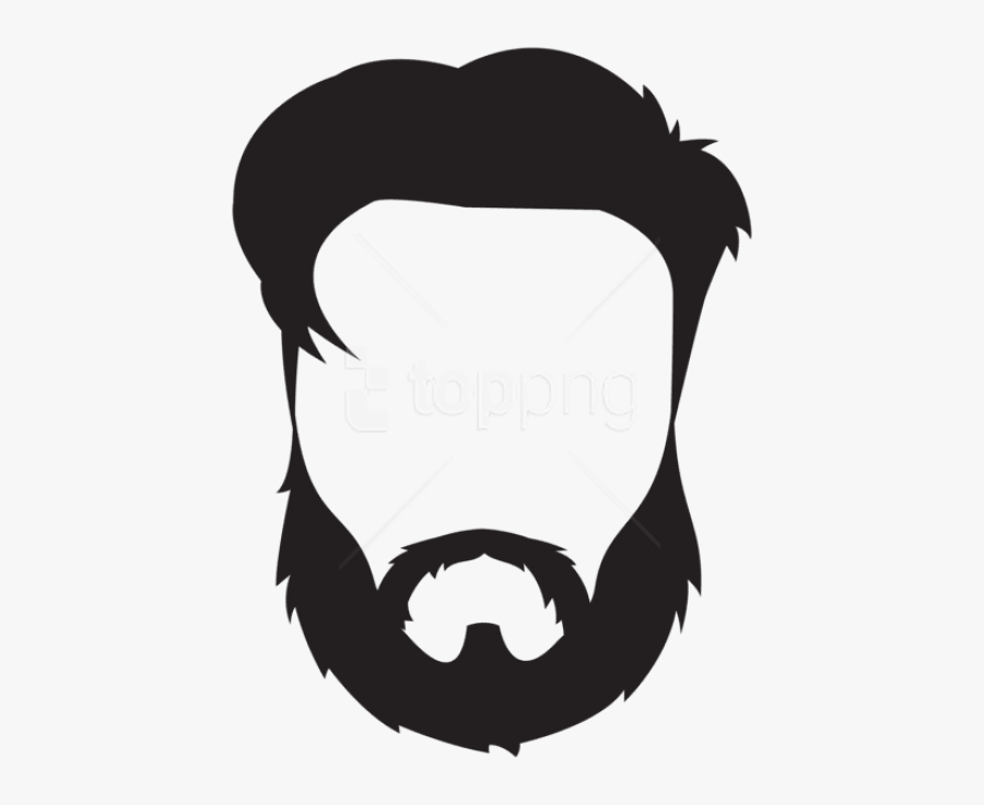 Moustache Clipart Man - Cartoon Bearded Man Png, Transparent Clipart