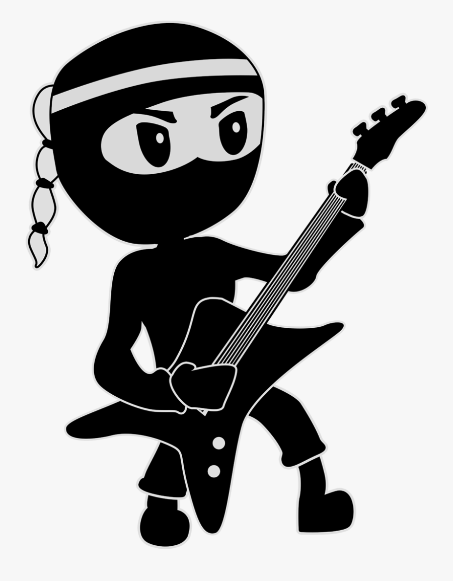 The Guitar Ninja Profile Image - Guitar Ninja, Transparent Clipart