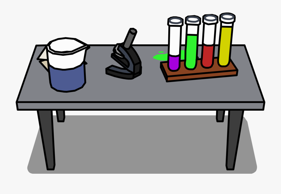 Laboratory Desk Sprite, Transparent Clipart