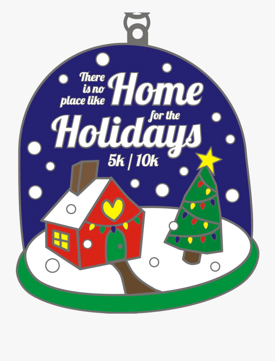 Home For The Holidays 5k & 10k - Snow Globe Medal, Transparent Clipart