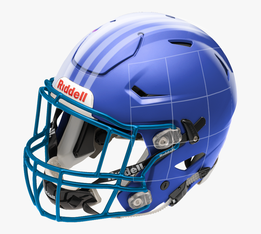 Blank Football Helmet Template - Speedflex Riddell, Transparent Clipart
