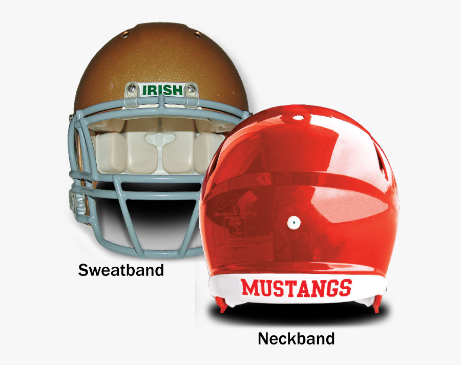 View - Football Helmet Neckband Decals, Transparent Clipart