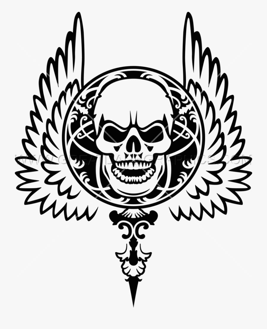 Skulls With Wings - Skull With Wings Transparent, Transparent Clipart
