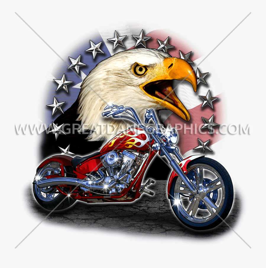 Motorcycle Clipart Patriotic - Motorcycle, Transparent Clipart