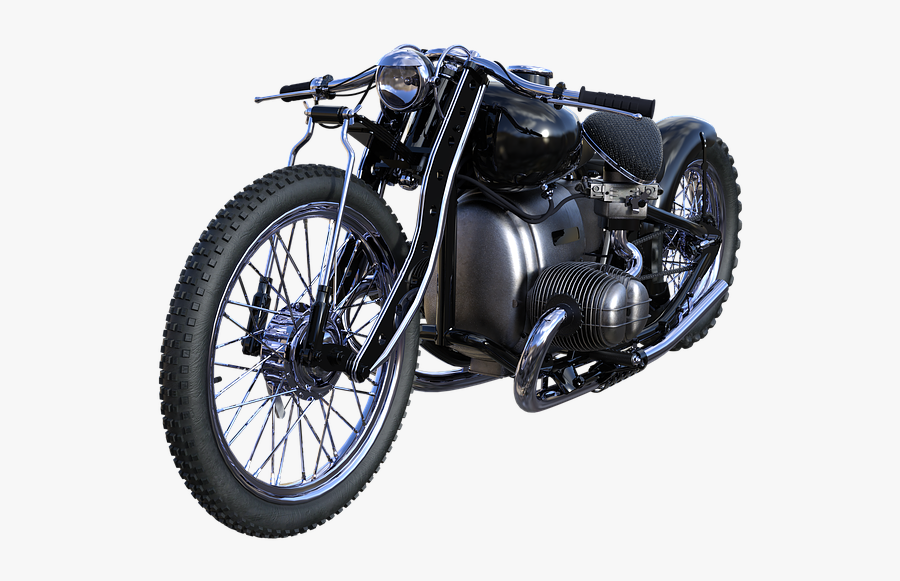 Motorcycle Black Harley - Motorcycle, Transparent Clipart
