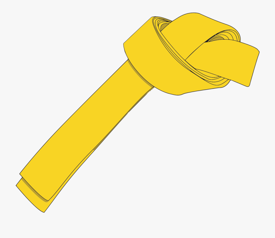 Martial Yellow Belt Png, Transparent Clipart