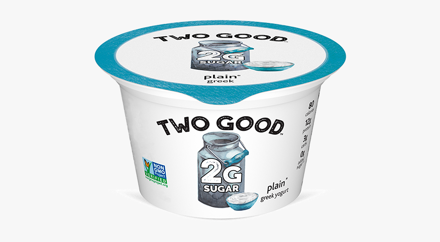 Plain Two Good™ Greek Lowfat Yogurt With 2 Grams Of - 2 Good Greek Yogurt, Transparent Clipart