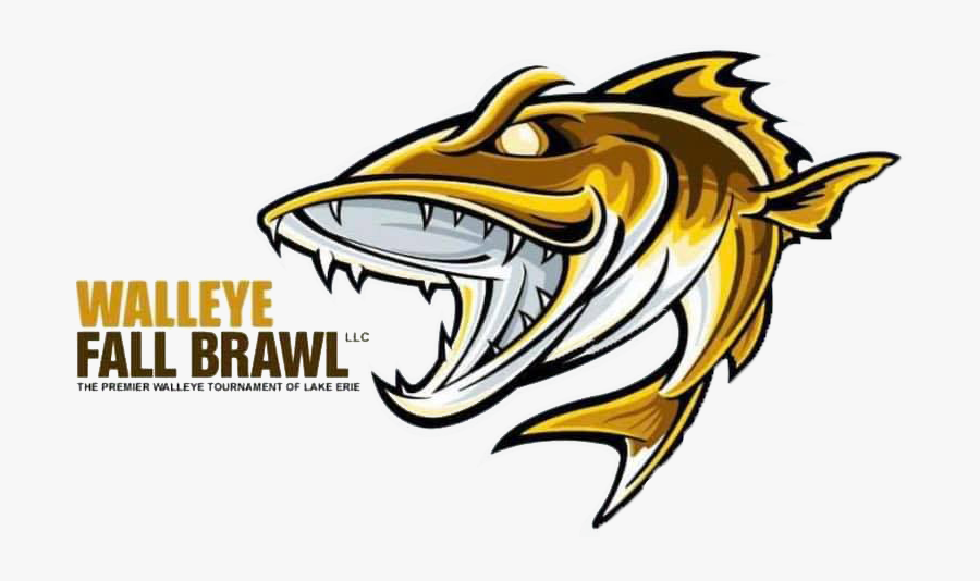 Walleye Fall Brawl Logo, Transparent Clipart
