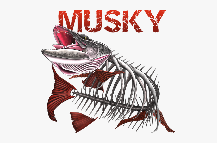 Muskie Decal, Transparent Clipart