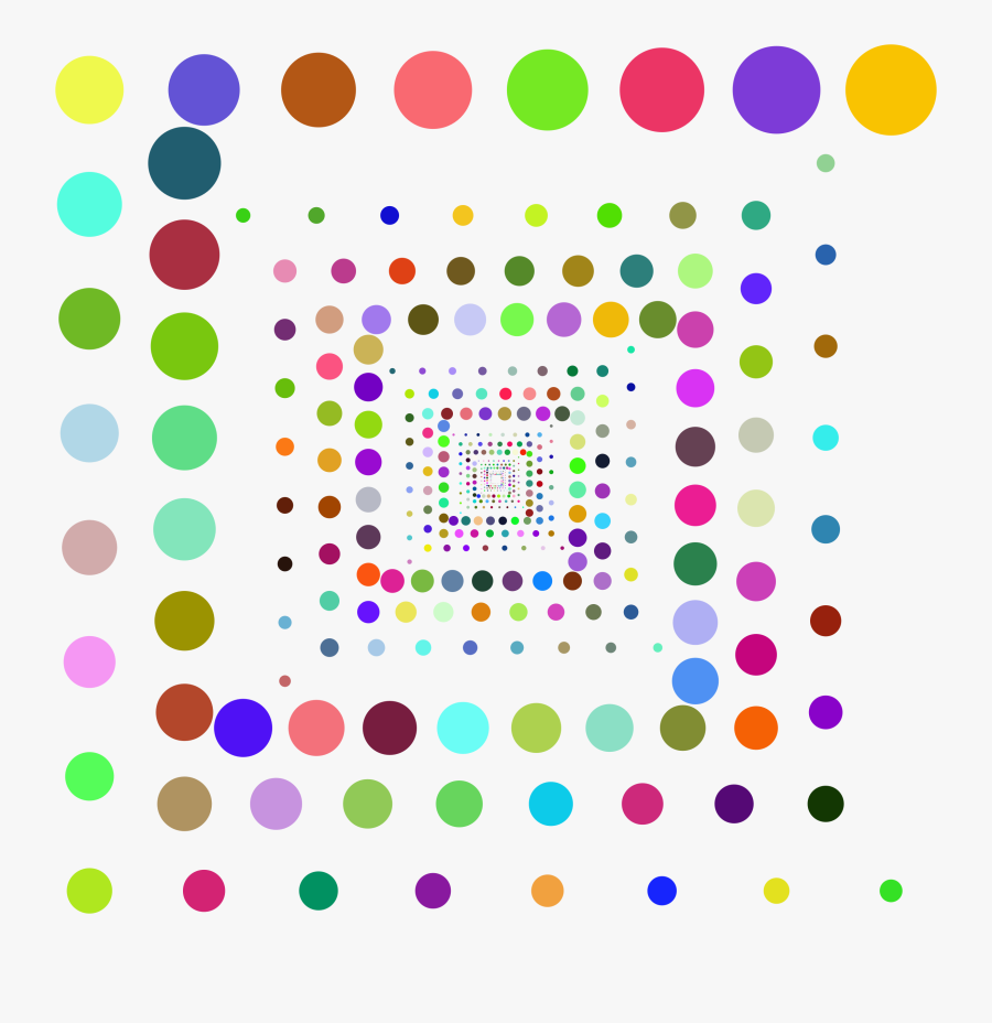 Prismatic Hypnotic Circles Vortex - Wallpaper, Transparent Clipart