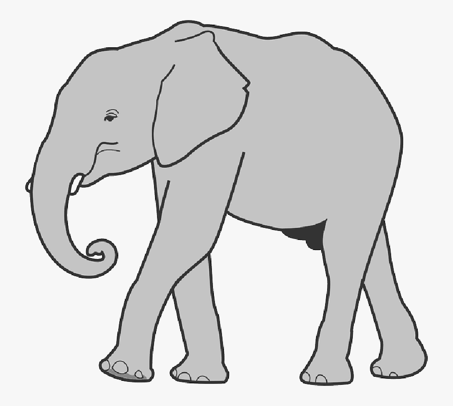 Clip Art Openclipart Portable Network Graphics Vector - Free Clip Art Elephant, Transparent Clipart