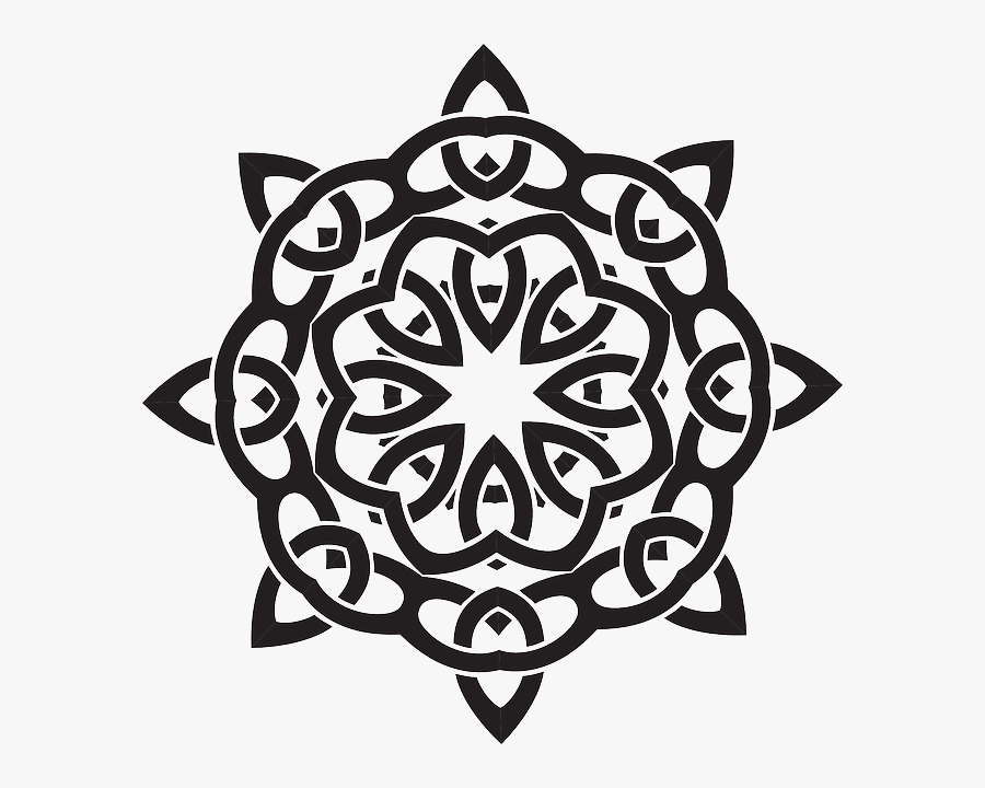 Celtic Knot Clipart Silhouette - Celtic Transparent Background Pattern, Transparent Clipart
