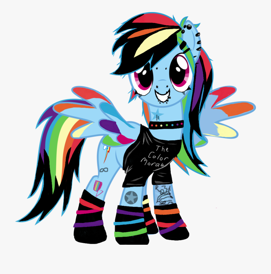 Clip Art Free Download Pony Twilight Sparkle Fluttershy - Emo Rainbow Dash, Transparent Clipart