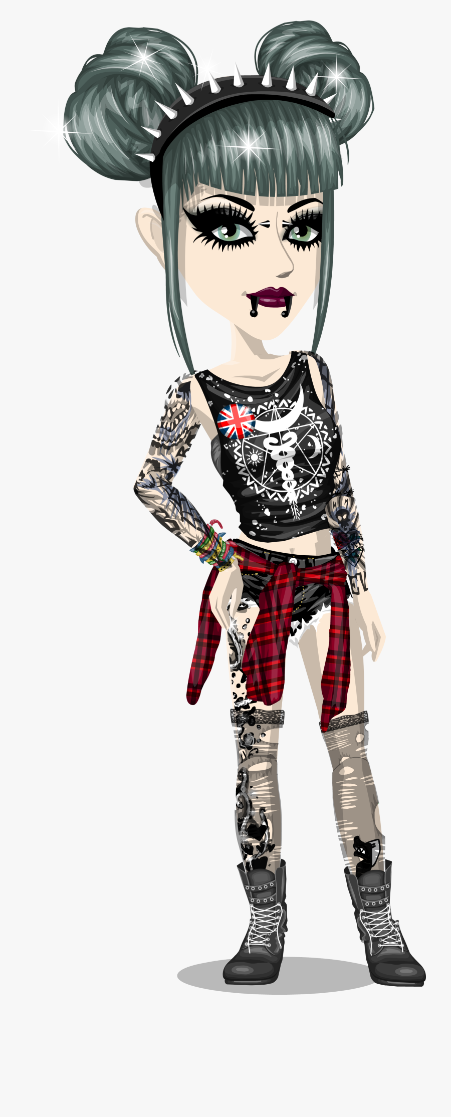Msp Emo Looks, Transparent Clipart
