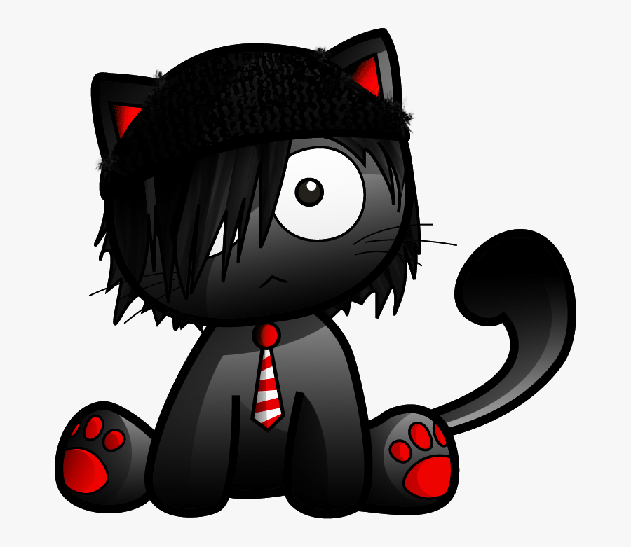 File - Emocat - Emo Cat Cartoon, Transparent Clipart