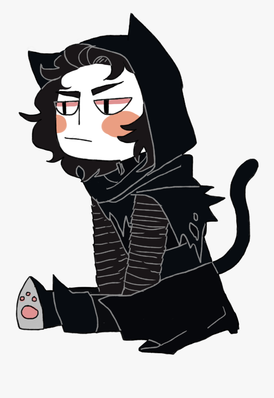 Cat Drawing Emo - Forro De Cuadernos Para Emo, Transparent Clipart