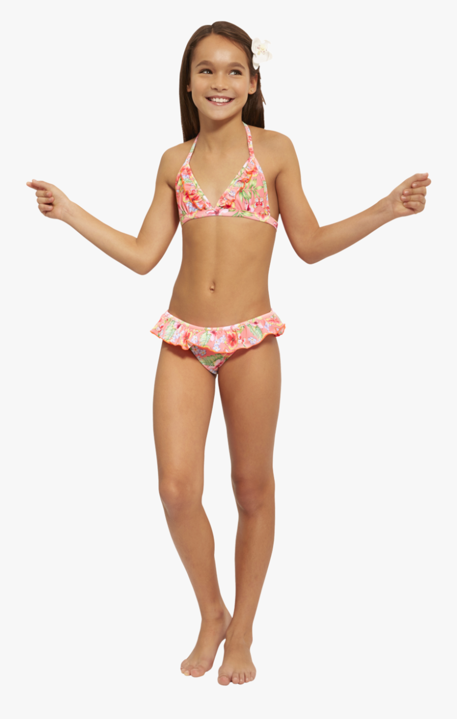 Tropical Bikini Sunuva - Girls Bikini Transparent, Transparent Clipart