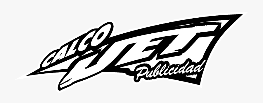 Calco Jet Logo Black And White - Logos And Uniforms Of The New York Jets, Transparent Clipart
