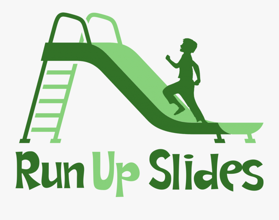 Children Running Clipart - Side View Of A Slide, Transparent Clipart
