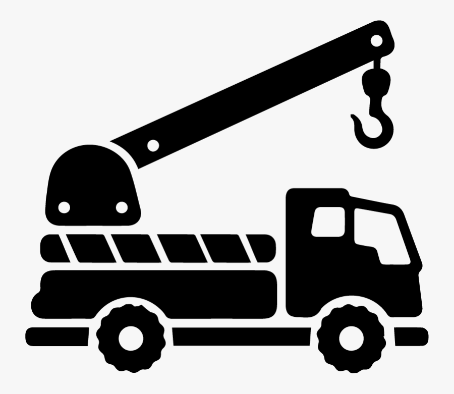 Crane Safety - Dyna Truck Mounted Crane With Back Boom, Transparent Clipart