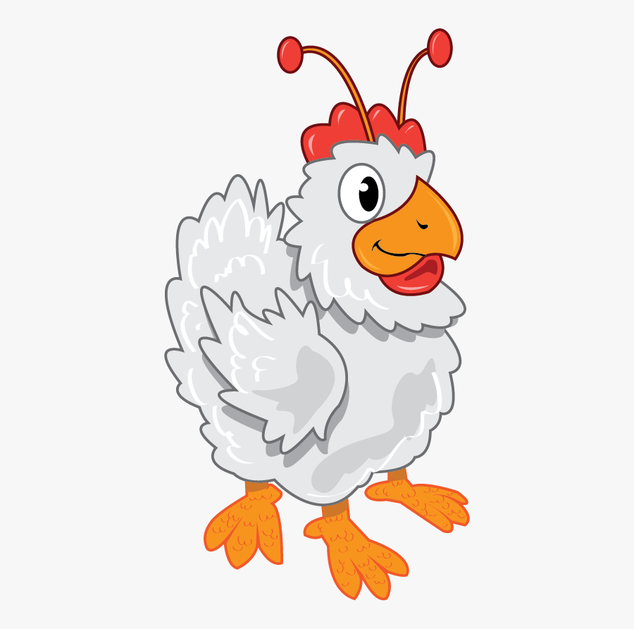 Space Chicken - Cartoon, Transparent Clipart