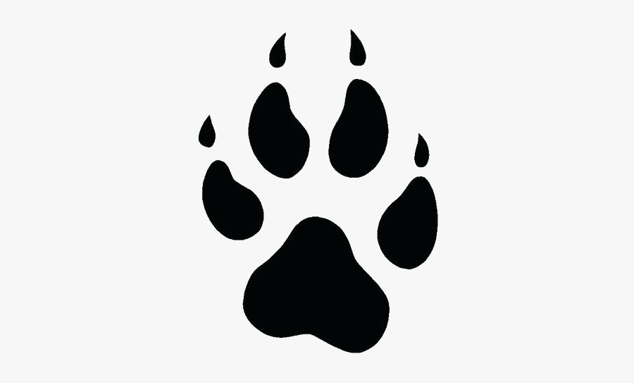 Dog Print Paw Silhouette At Free For Transparent Png - Wolf Paw Print Clipart, Transparent Clipart