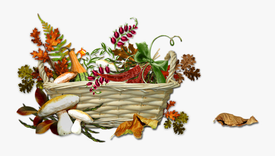 Autumn Harvest Season - Autumn Basket Png, Transparent Clipart