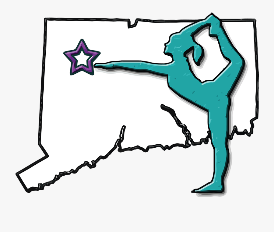 Northwest Gymnastics Ct - State Of Ct Outline, Transparent Clipart