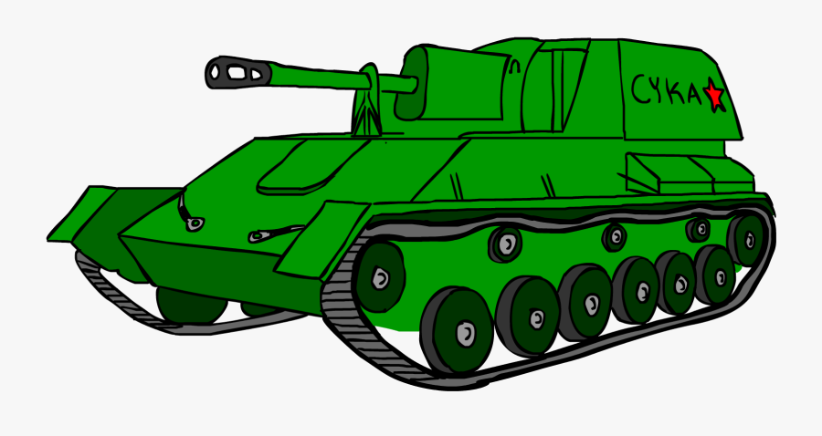 Jet Clipart War Su 76 Tank Drawing Free Transparent Clipart Clipartkey