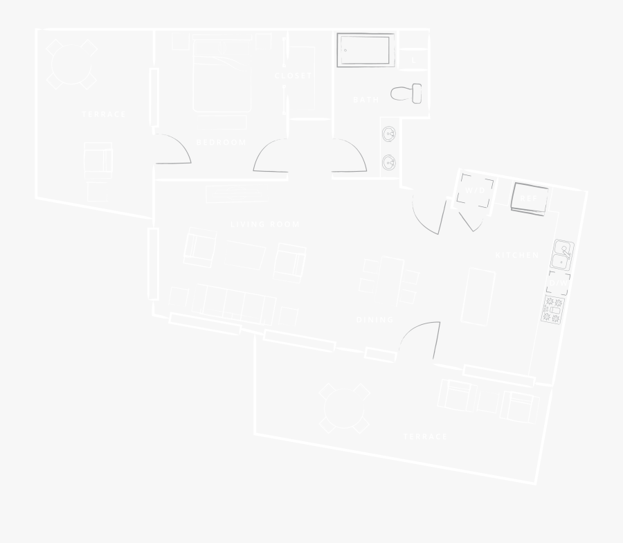 Transparent Bed Top View Png - Sketch, Transparent Clipart