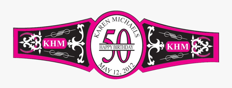 Birthday Cigar Band Template , Transparent Cartoons - Cuban Cigar Label Clipart, Transparent Clipart