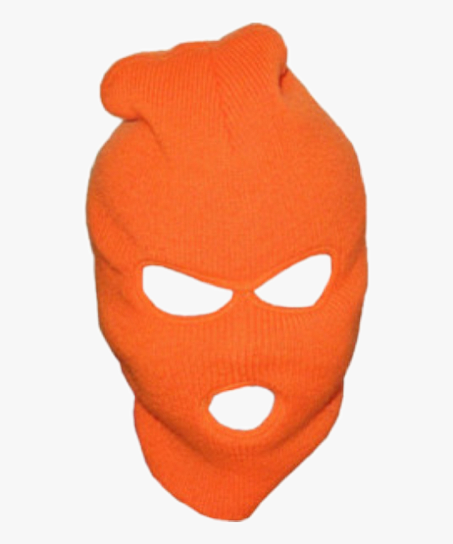 #mask #robber #burglar #orange - Ski Mask Transparent Background, Transparent Clipart