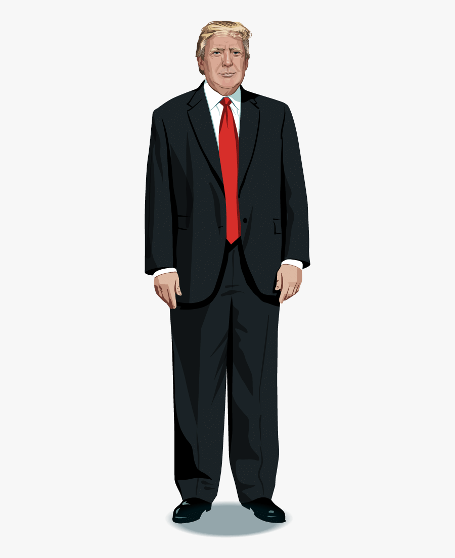 Hiliary Full Body Pic Transparent Background Clipart - Full Body Trump Png, Transparent Clipart