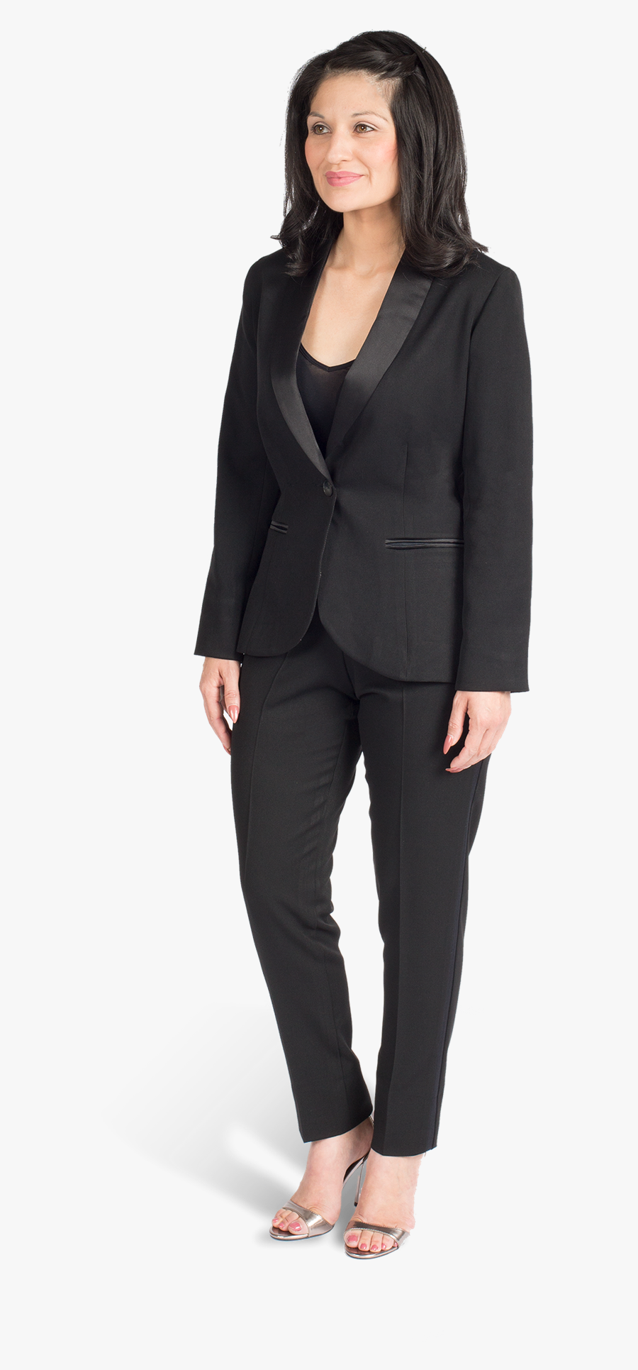Black Women Png - Womens Tuxedo, Transparent Clipart