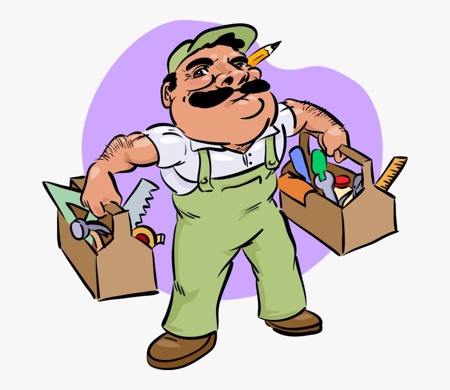 Carpentry Services With Tools Vector Image Illustration, Transparent Clipart